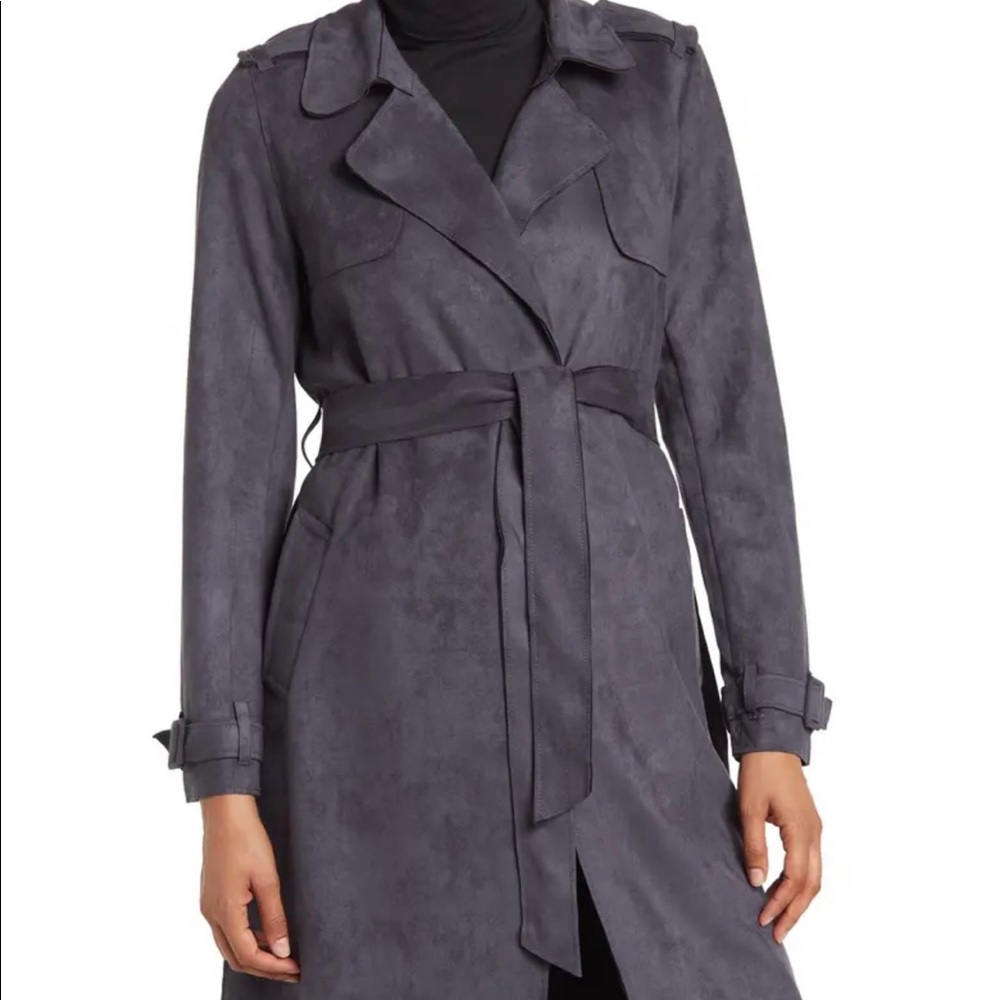 ⚡️ Faux suede trench coat ⚡️
